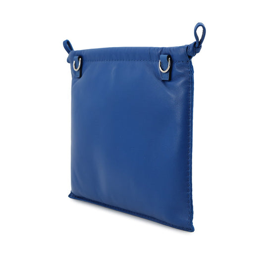 HERMES Pouch Pillow Blue france Lambskin