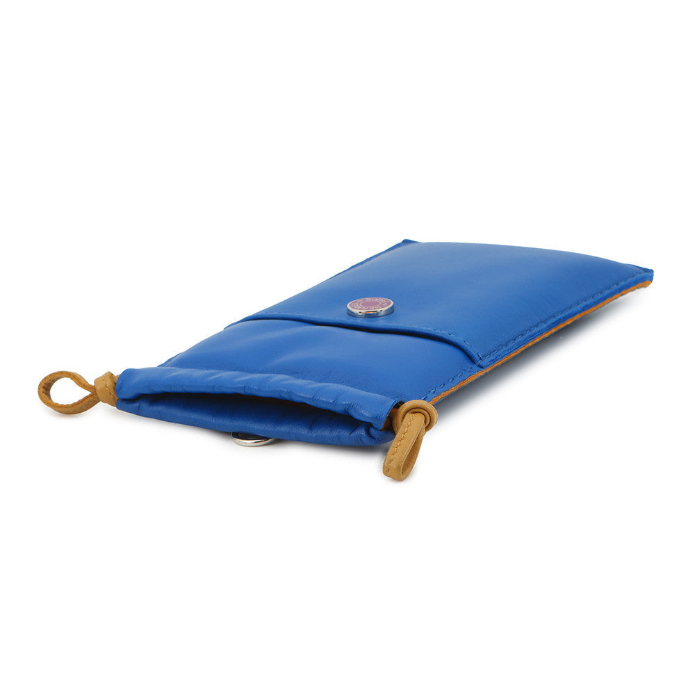 HERMES pillow phone case Blue France/Sesame Lambskin