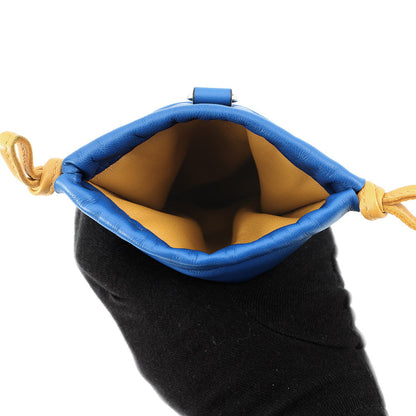 HERMES pillow phone case Blue France/Sesame Lambskin