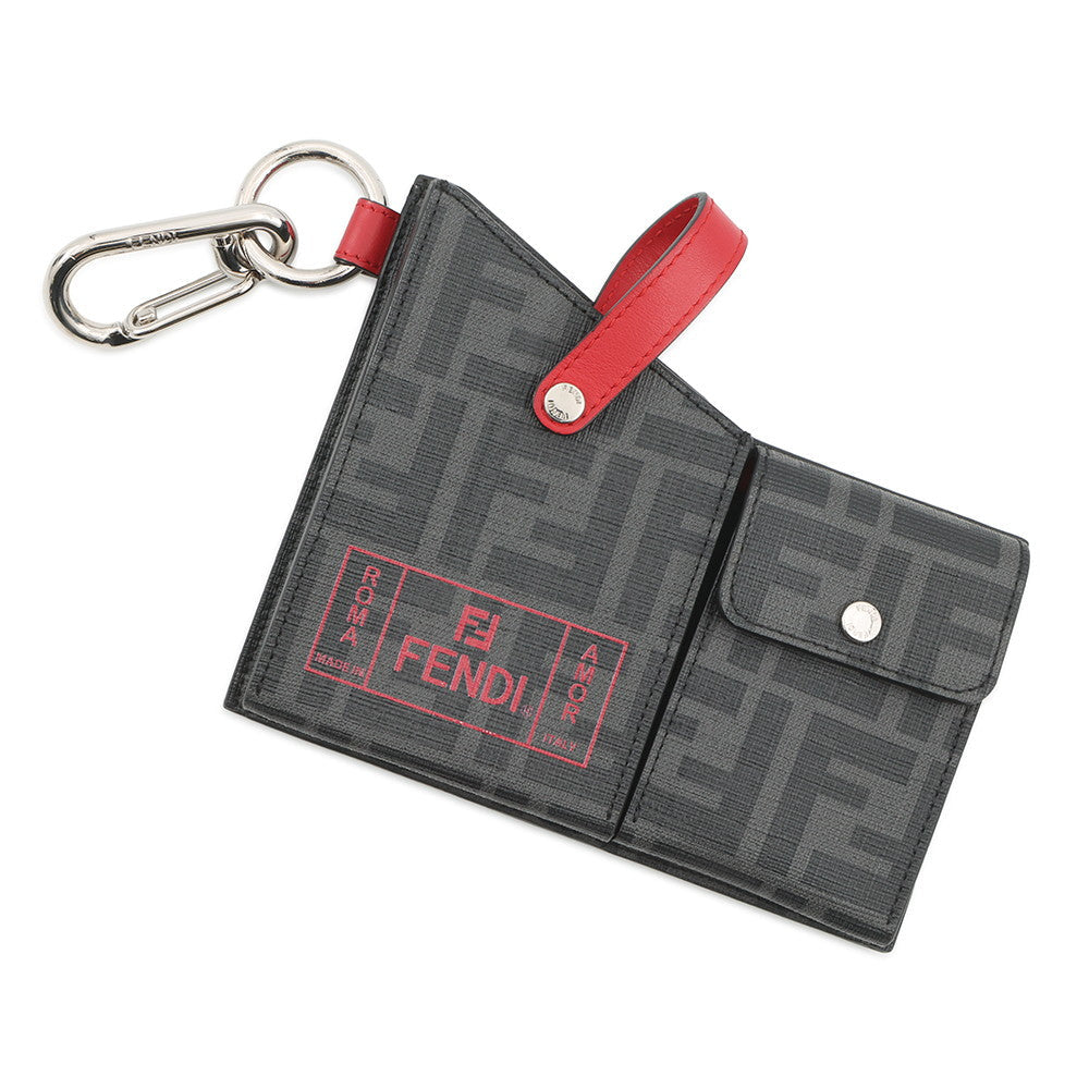 FENDI Pocket Bag Charm Gray7AR759 PVC Leather