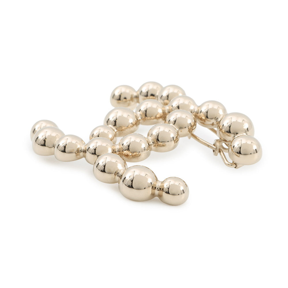 CHANEL CC Logo Hair Clip Champagne GoldAB6278 Metal