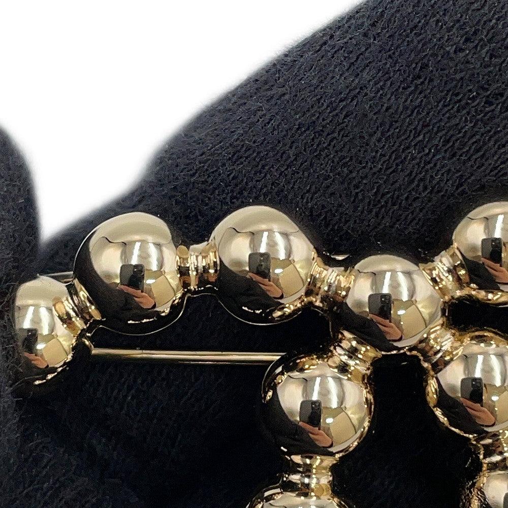 CHANEL CC Logo Hair Clip Champagne GoldAB6278 Metal