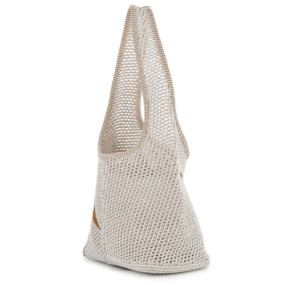 BURBERRY EKD Crochet Bag White/Brown8109266 Viscose