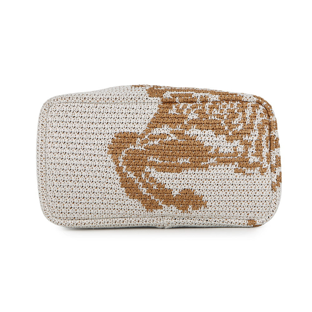 BURBERRY EKD Crochet Bag White/Brown8109266 Viscose