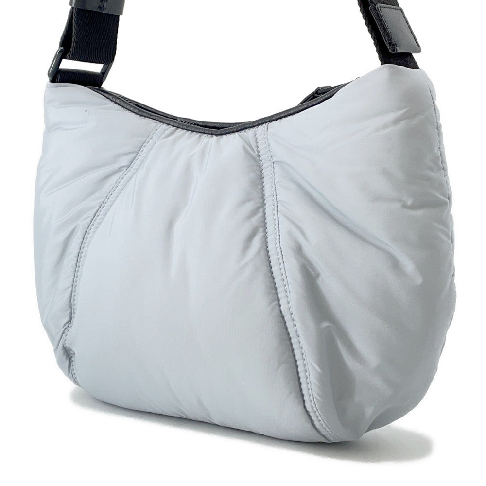 MONCLER Hobo Blanket Small Light Blue/Black Nylon