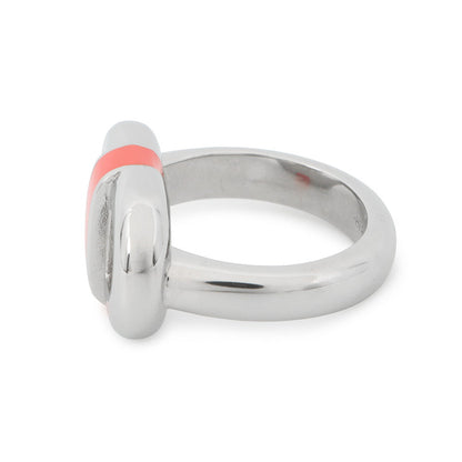HERMES Mayon Ring Size T50/Approximately No. 12 Orange Field Metal Lacquer