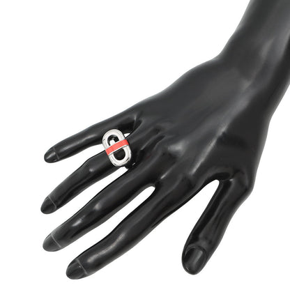 HERMES Mayon Ring Size T50/Approximately No. 12 Orange Field Metal Lacquer