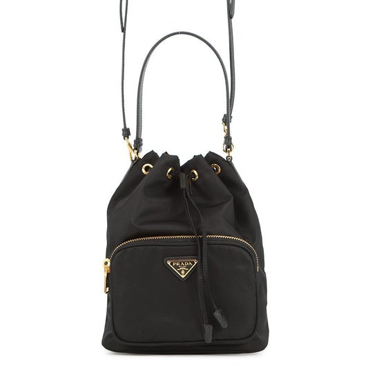 PRADA Duet Bucket Re-Nylon Black1BH038 Nylon