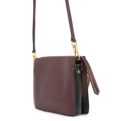 Givenchy CROSS3 2WAYBag BordeauxBB501JB07L506 Leather suede
