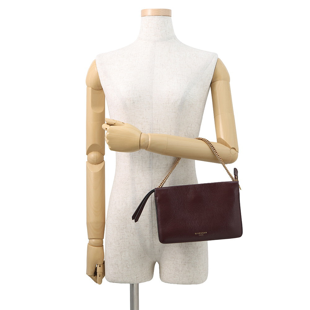 Givenchy CROSS3 2WAYBag BordeauxBB501JB07L506 Leather suede