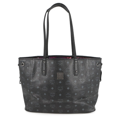 MCM Visetos Tote Bag Black/GrayMWPS5AVI38BK001 Leather