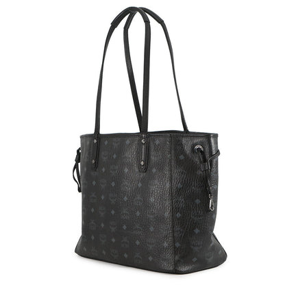MCM Visetos Tote Bag Black/GrayMWPS5AVI38BK001 Leather