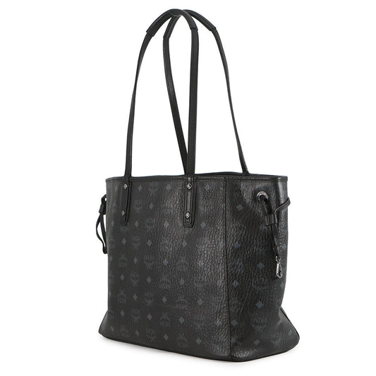 MCM Visetos Tote Bag Black/GrayMWPS5AVI38BK001 Leather