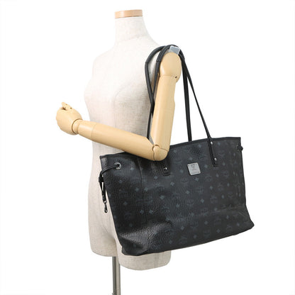 MCM Visetos Tote Bag Black/GrayMWPS5AVI38BK001 Leather