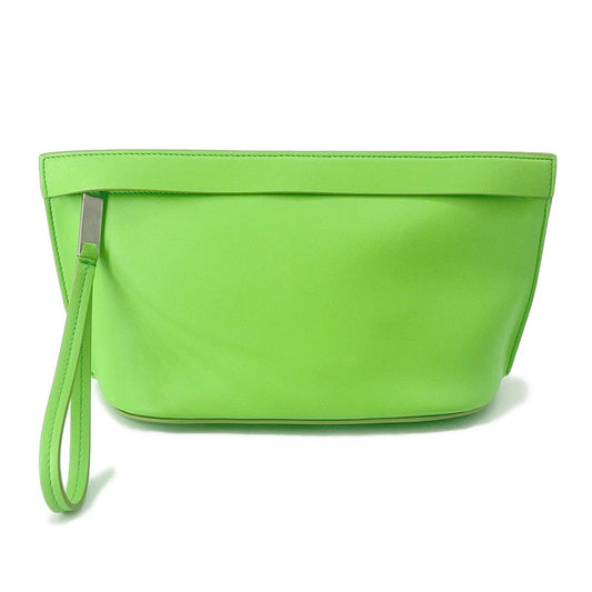 Ferragamo Logo Clutch Bag Light Green241390 Leather