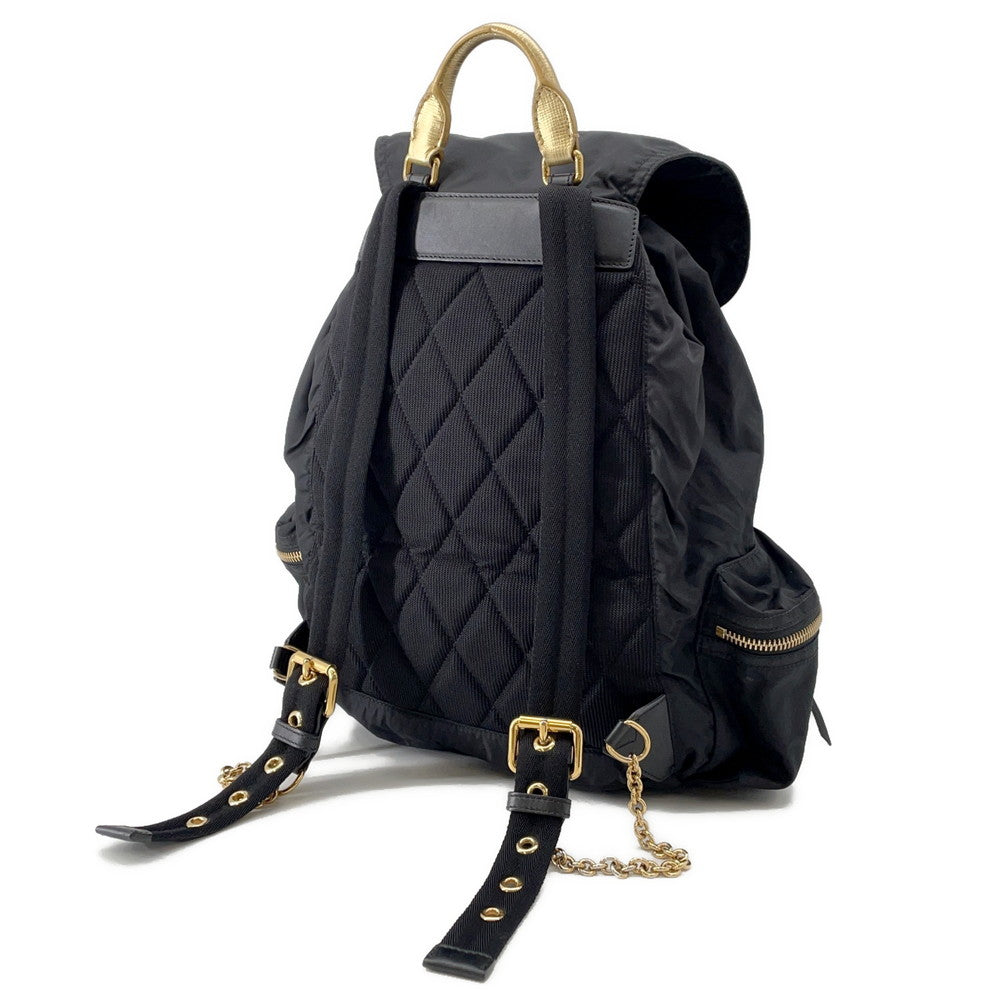 BURBERRY Logo Backpack Black4033282 Nylon Leather
