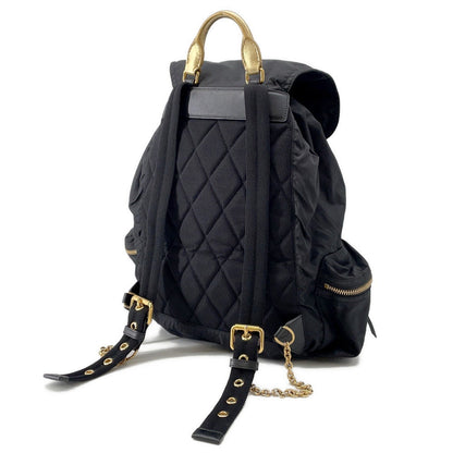 BURBERRY Logo Backpack Black4033282 Nylon Leather