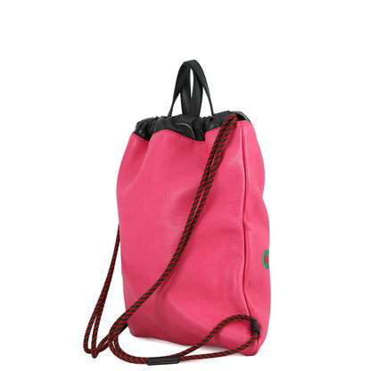 GUCCI Drawstring Backpack Pink523586 Leather