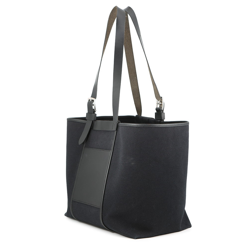 HERMES Etrivière Pocket Black Towar Goeran Swift Leather Size 35