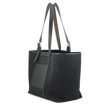 HERMES Etrivière Pocket Black Towar Goeran Swift Leather Size 35