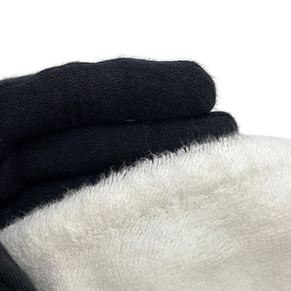 CHANEL CC Logo Blanket White/Black Cotton100%