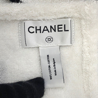 CHANEL CC Logo Blanket White/Black Cotton100%
