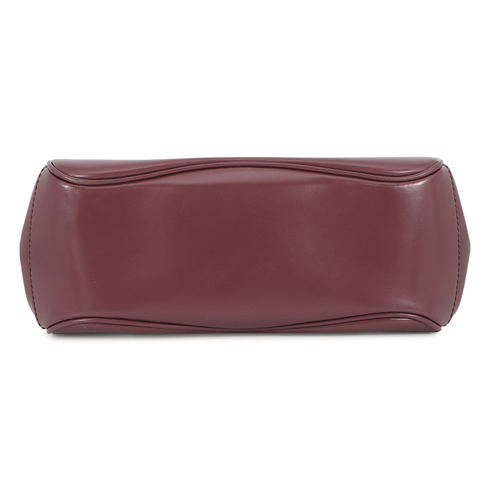 GUCCI Lady Lock Handbag Purple331828 Leather