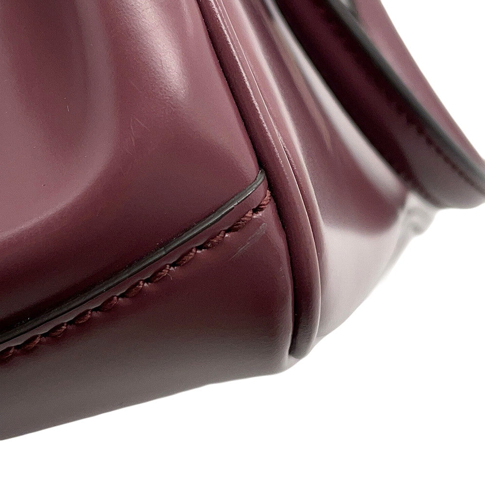 GUCCI Lady Lock Handbag Purple331828 Leather