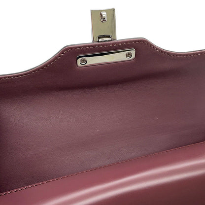GUCCI Lady Lock Handbag Purple331828 Leather