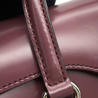 GUCCI Lady Lock Handbag Purple331828 Leather