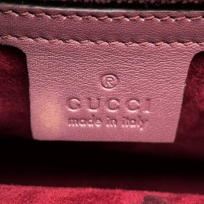 GUCCI Lady Lock Handbag Purple331828 Leather