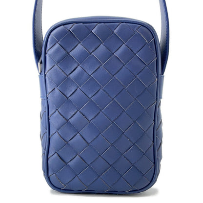Bottega Veneta INTRECCIATO Shoulder Bag Blue729296 Leather