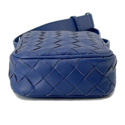 Bottega Veneta INTRECCIATO Shoulder Bag Blue729296 Leather