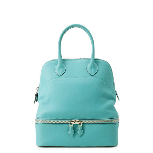 HERMES Bolide Sucre Blue Atoll Swift Leather