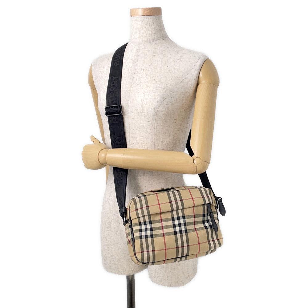 BURBERRY Nova Check Shoulder Bag Beige8084111 Nylon