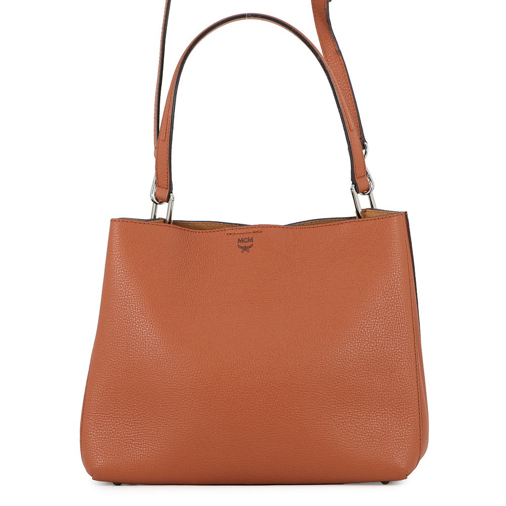 MCM Logo 2WAY Shoulder Bag BrownMWH6ASR01NE001 Leather