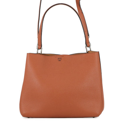 MCM Logo 2WAY Shoulder Bag BrownMWH6ASR01NE001 Leather