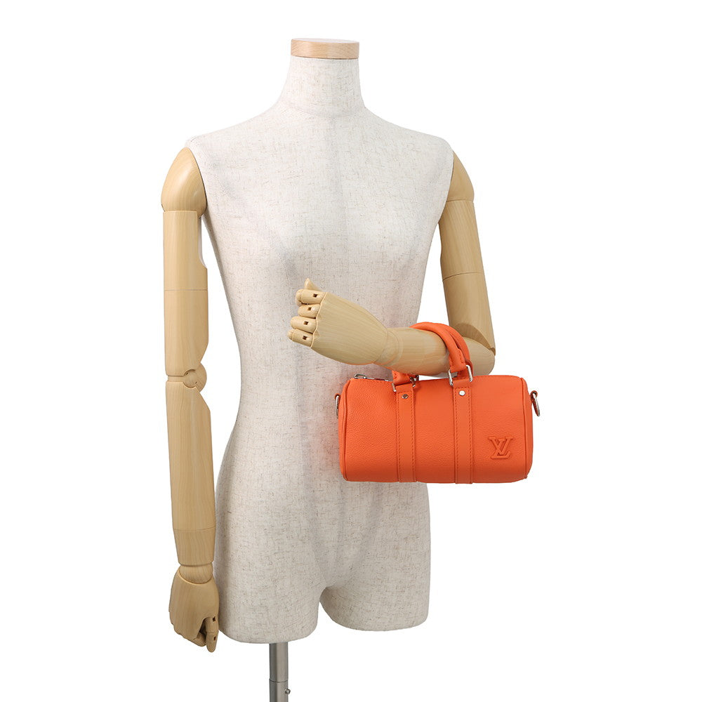 LOUIS VUITTON Keepall OrangeM81004 LV Aerogram Size XS