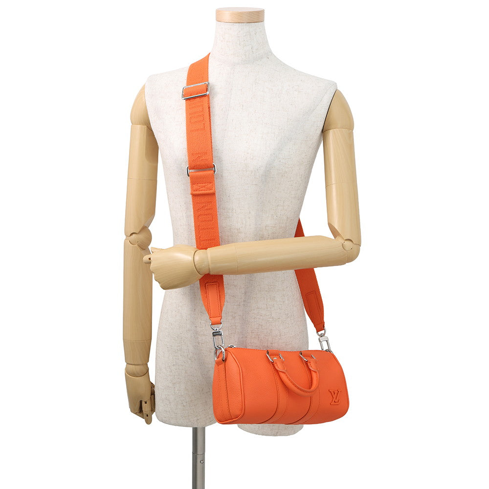 LOUIS VUITTON Keepall OrangeM81004 LV Aerogram Size XS