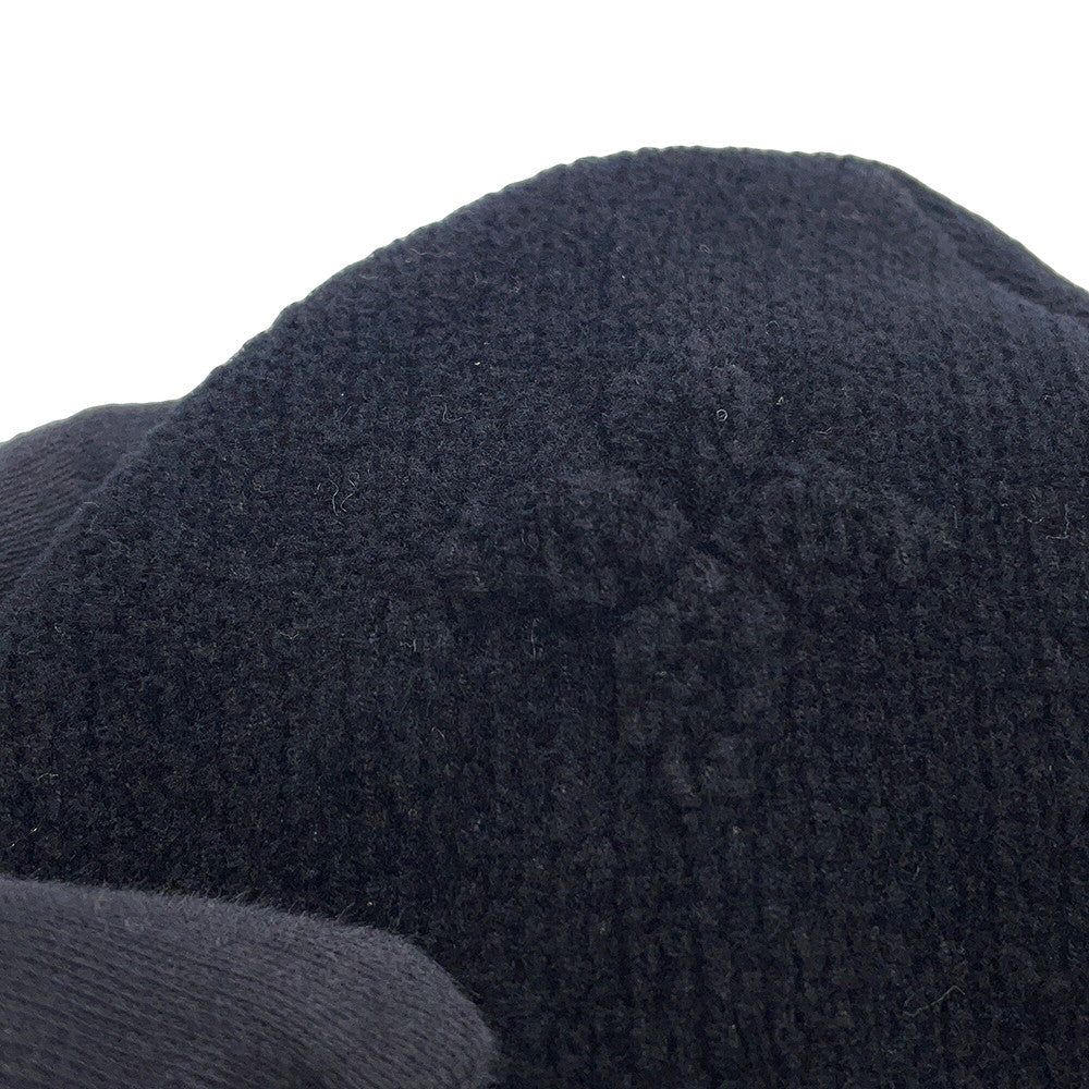 LOUIS VUITTON LV Crush Monogram Beanie Size S NoirM96194 Cotton97% Nylon2% Polyurethane1%