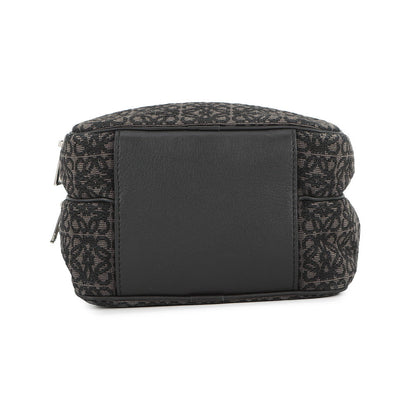 LOEWE Repeat Anagram Camera Bag Pochette Shoulder Bag Charcoal Grey/BlackB604Z80X01 Canvas Size Mini