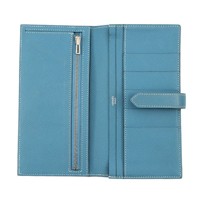 HERMES Beansufla Blue Jean Epsom