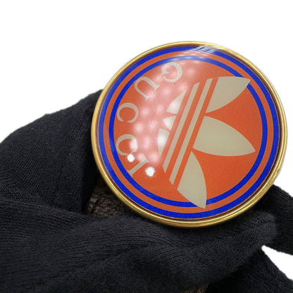 GUCCI Cherie Line Belt Adidas Collaboration Size 90/36 Red/Green/Brown702259 Canvas Leather