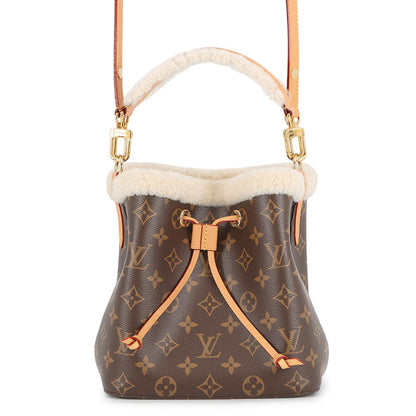 LOUIS VUITTON Neonoe BrownM46319 Monogram Shearling Size BB