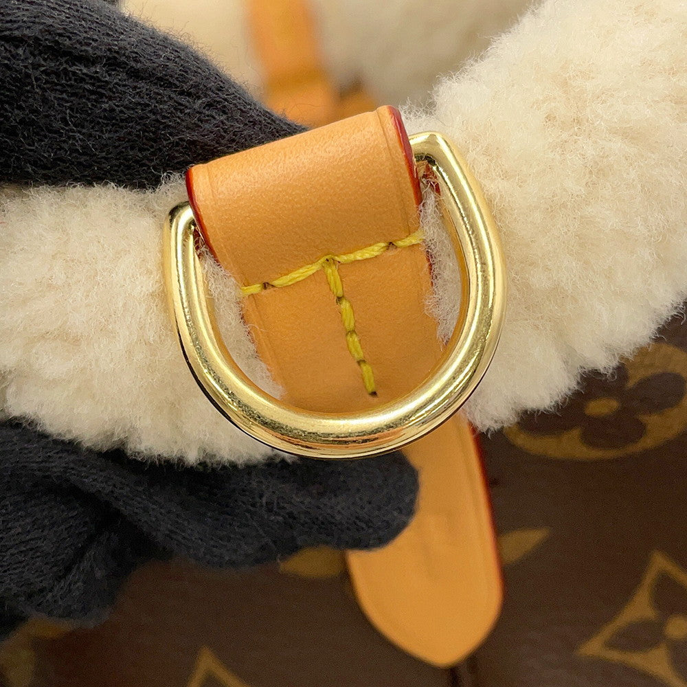 LOUIS VUITTON Neonoe BrownM46319 Monogram Shearling Size BB