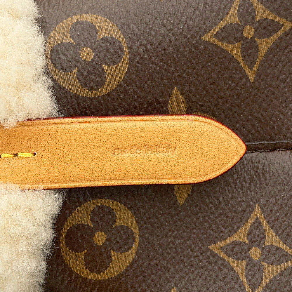 LOUIS VUITTON Neonoe BrownM46319 Monogram Shearling Size BB