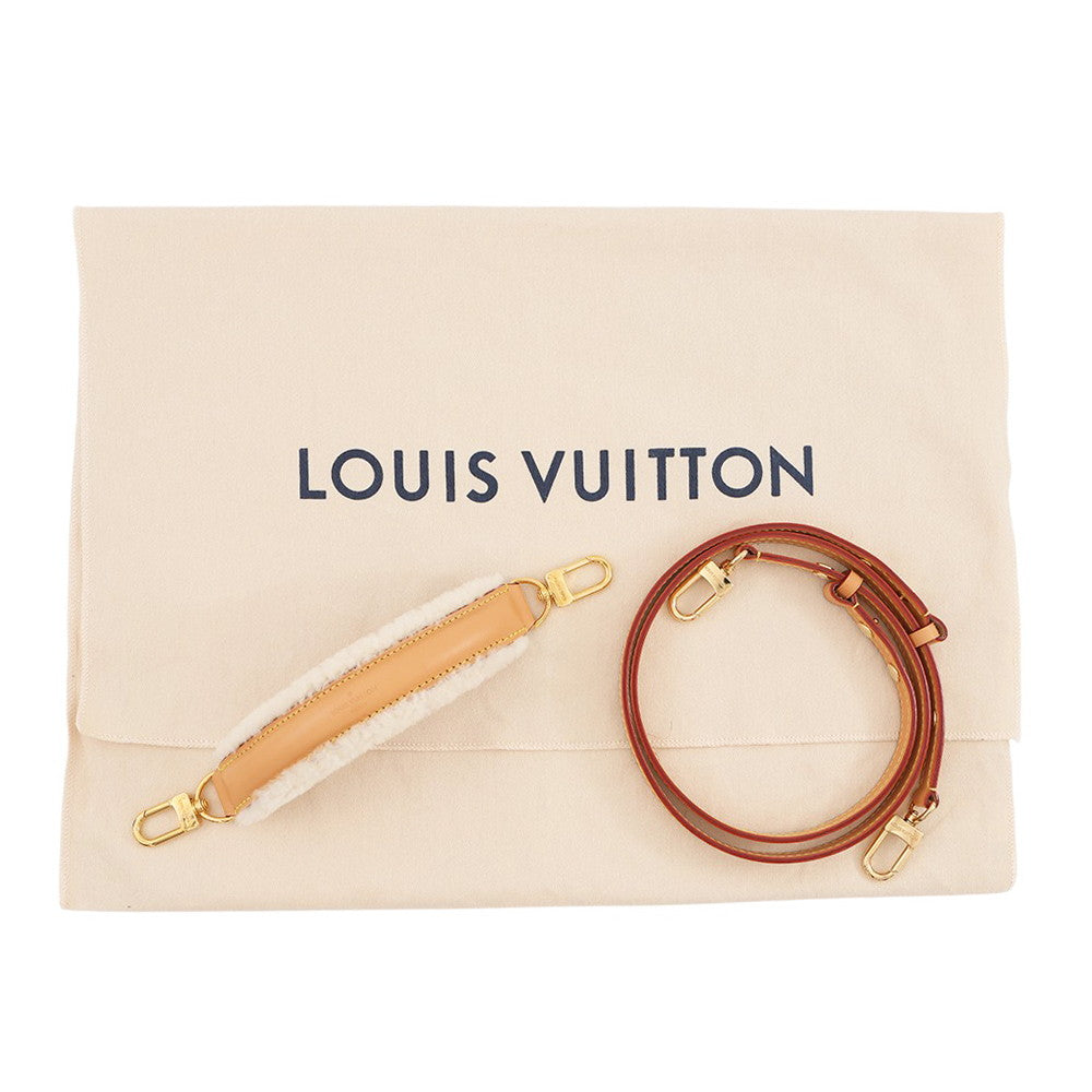 LOUIS VUITTON Neonoe BrownM46319 Monogram Shearling Size BB