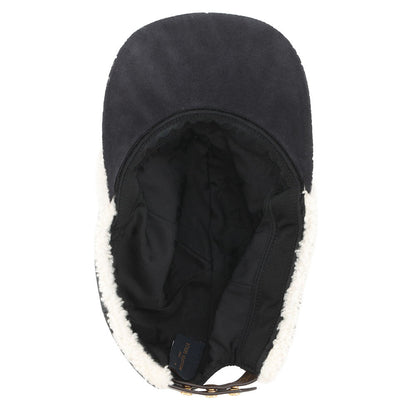 LOUIS VUITTON Sharing Cap Size M NoirM00493 Outer: 100% Lamb Leather, Partially: 77% Polyurethane, 23% Polyurethane