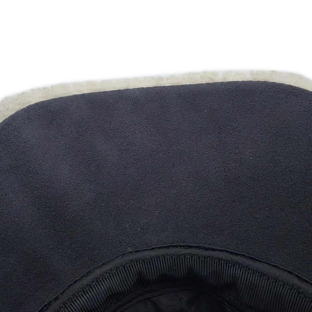 LOUIS VUITTON Sharing Cap Size M NoirM00493 Outer: 100% Lamb Leather, Partially: 77% Polyurethane, 23% Polyurethane