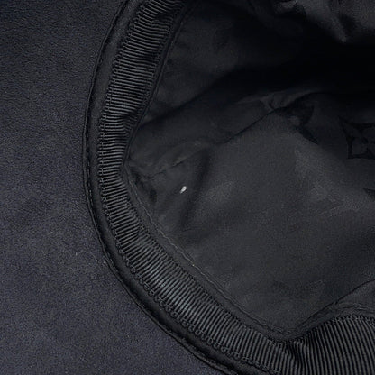 LOUIS VUITTON Sharing Cap Size M NoirM00493 Outer: 100% Lamb Leather, Partially: 77% Polyurethane, 23% Polyurethane